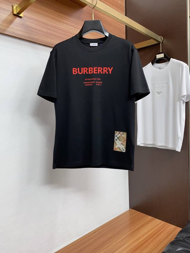 Burberry 2026 Spring Summer New Arrival - Latest Boutique Crew Neck Short-Sleeve Burberry 2026 Spring Summer New Arrival - Latest Boutique Crew Neck Short-Sleeve