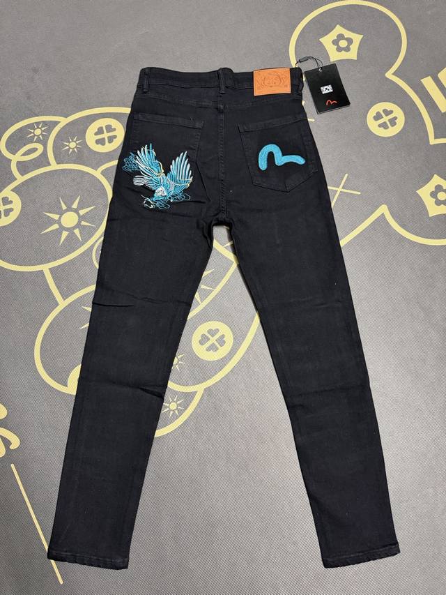S08 Evisu Lucky God Embroidered Jeans, Unisex, High-Elastic Denim Fabric! Newest S08 Evisu Lucky God Embroidered Jeans, Unisex, High-Elastic Denim Fabric! Newest