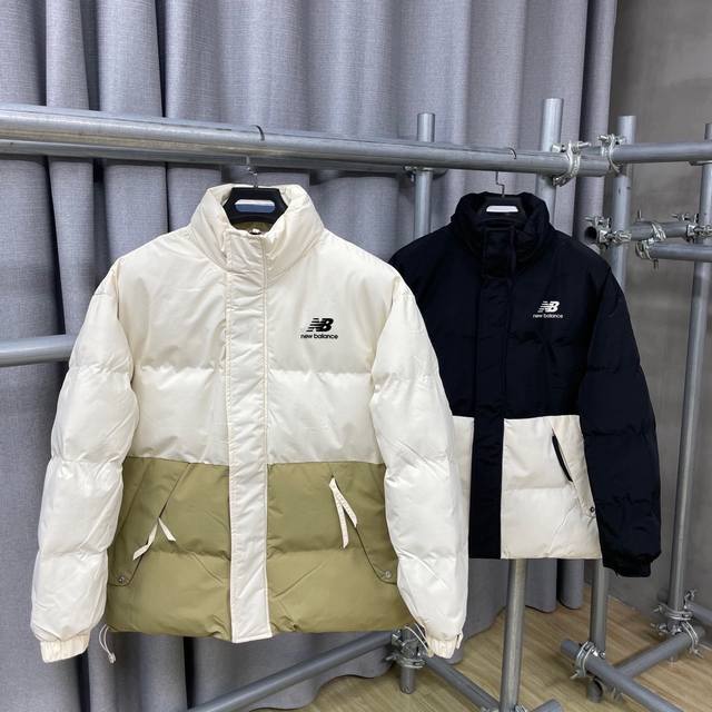 New Balance Thickened Cotton-padded Color-blocked Stand Collar Large Pocket Cott