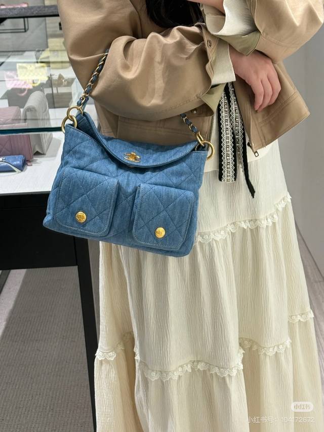 对图品质 嬉皮hobo邮差多口袋 大号 、小号 5384 5385 一整个美疯啦