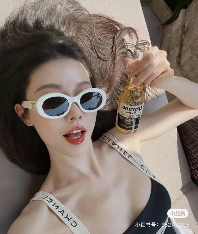 Celine赛琳太阳镜，这款眼镜逆天了，方圆脸救星，超显小脸，修饰所以的脸型