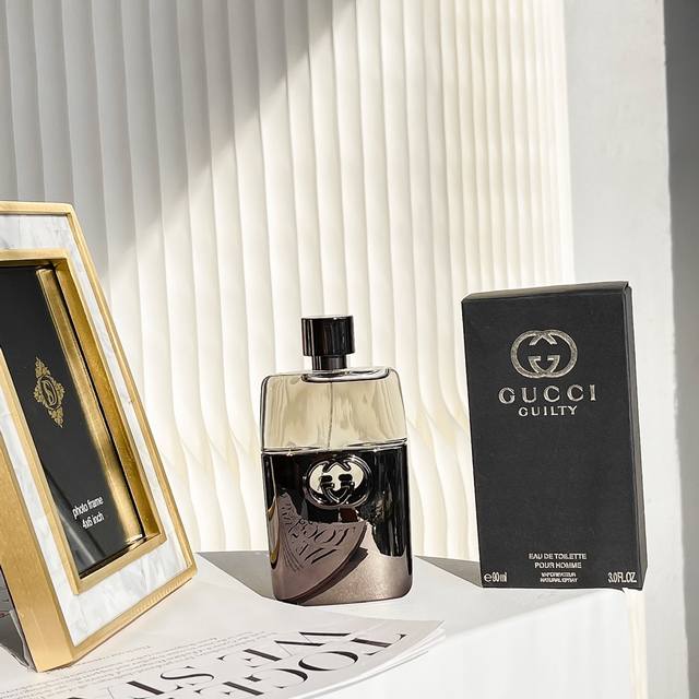 原单品质gucci Guilty 古驰罪爱原罪男士香水每个人都爱慕gucci Guilty男士。他勇于冒险，乐于寻求刺激，对女人的欲望也总是保持高度敏锐力。他就