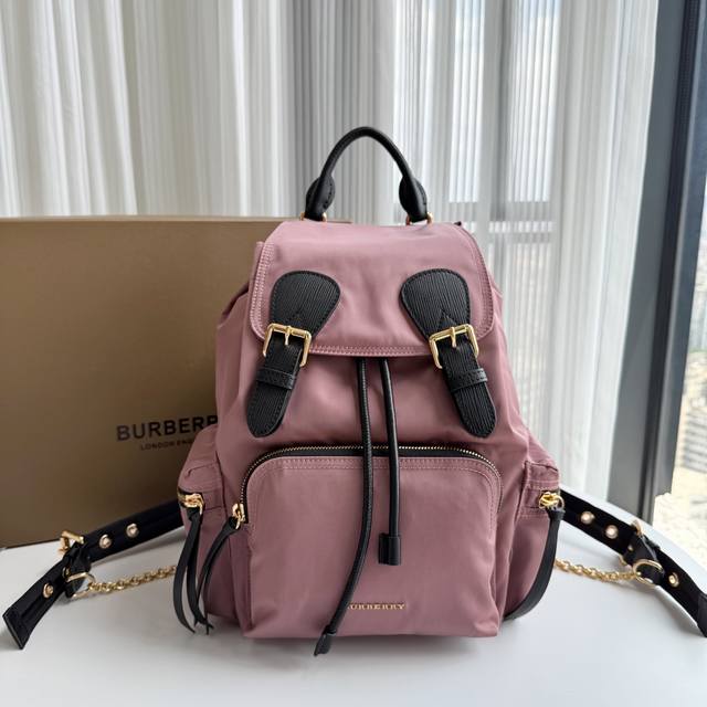 Top-quality original leather, medium-sized military backpack based on a classic