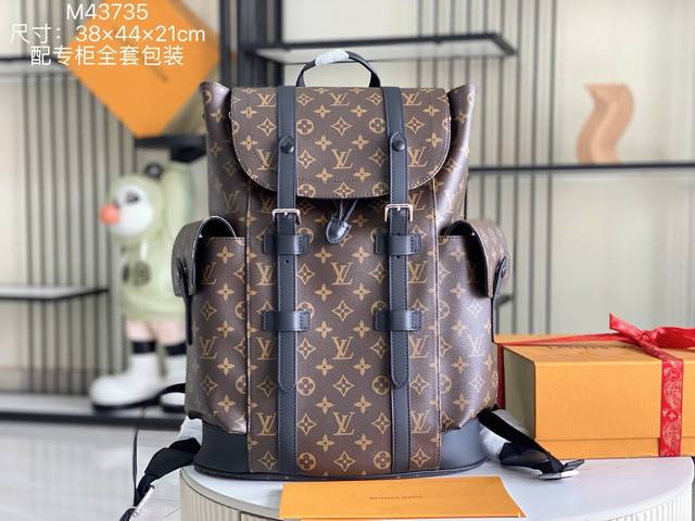 163 芯片 特级配全套包装 特级全钢五金 原厂皮 M43735 老花 皮料是意大利a级皮料是在于品质、五金、面料、手工、油边、A级出品、图片跟产品一致丶配全套