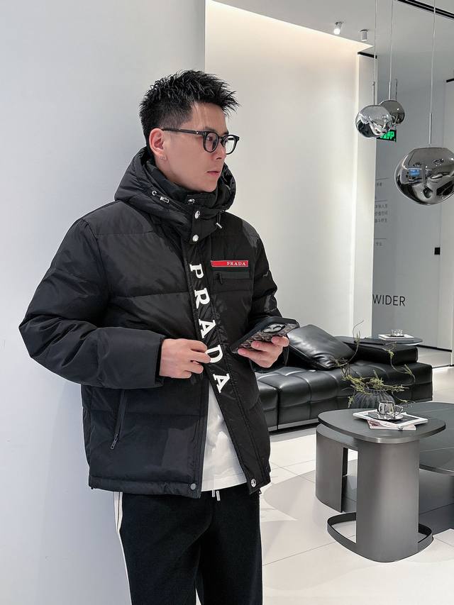 Down Jacket - Prada Original! 2025 New Style Down Jacket, Runway New Arrival, Pe Down Jacket - Prada Original! 2025 New Style Down Jacket, Runway New Arrival, Pe