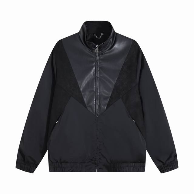 Lv Louis Vuitton 2025 New Monogram Color Block Hooded Jacket for Couples Color: