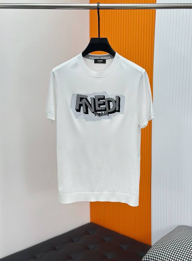 Fendi Mulberry Silk Knit Sweater, 26Ss Spring Summer Newest Hot Selling Short-Sl