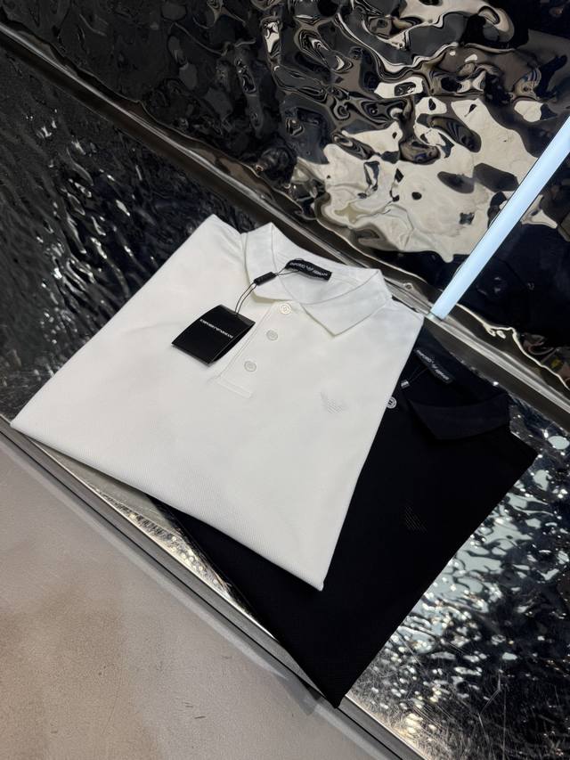 Armani2026新款polo衫面料: 230G长绒棉大珠地码数：M-3Xl