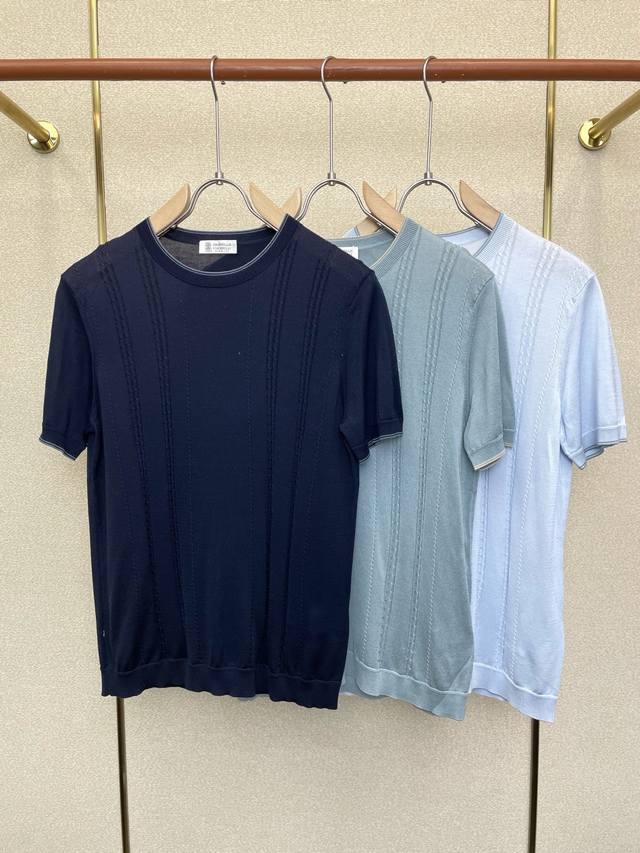 Bc-Brunello Cucinali Exclusive Supply New Original Men's Casual Short-Sleeve Shi