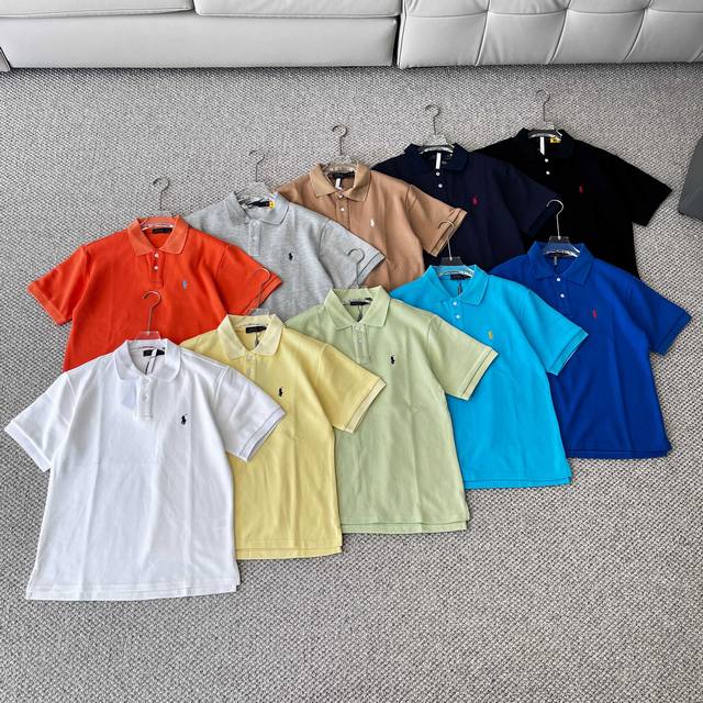 高品质10色 拉夫劳伦 Ralph Lauren经典款小马标刺绣弹力polo衫美式经典永不过时，衣橱常青款。精选弹力珠地网眼棉，透气亲肤不闷汗，活动自在无束缚。