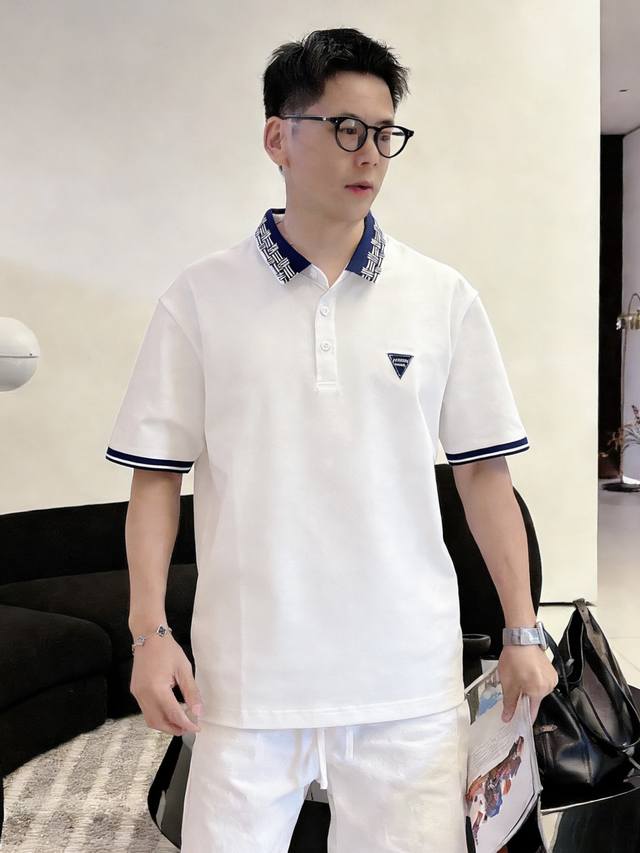 Bottega Veneta葆蝶家m-3Xl轻奢冰感polo衫 男士夏季商务休闲翻领短袖 高定冰丝珠地网眼面料自带凉感黑科技，透气排汗速干不粘身，夏日通勤穿一整