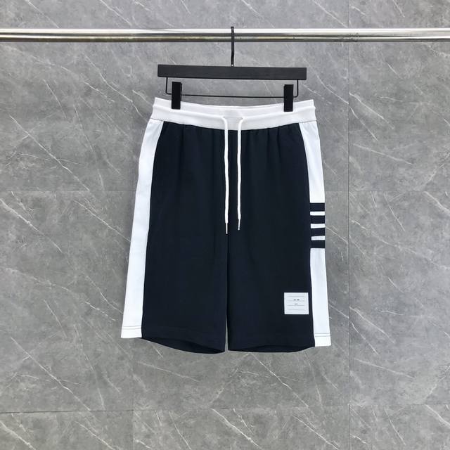 Thomtb’侧四杠白边纯棉短裤码数：1-5 颜色：灰色、藏蓝