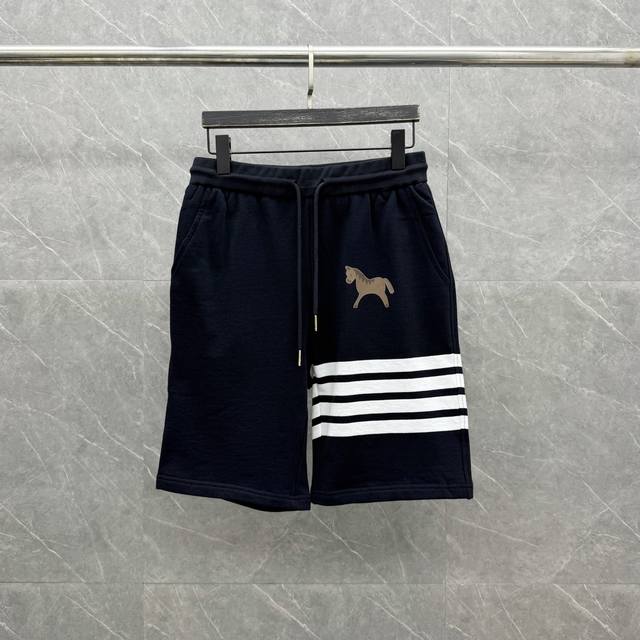 Thomtb's Pony Plain Weave Yarn Shorts Size: 0-5 Colors: Gray, Navy