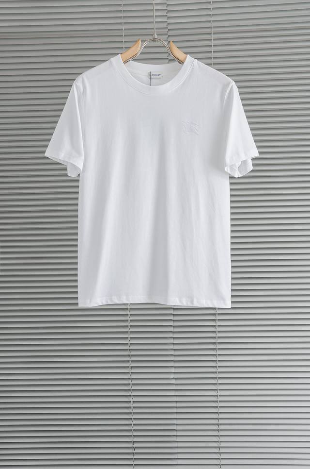 New# Burbe*Rry 2026Ss Latest Imported Long-Staple Cotton Men's Crew Neck Short-S