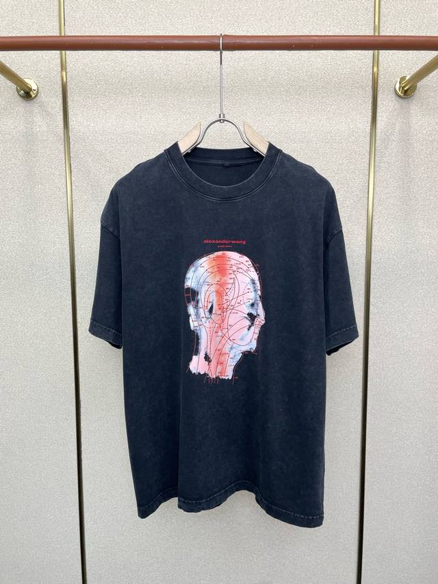 Alexanderwang亚历山大王独家专供新款原单男士休闲短袖 高端定制 高版本 时尚百搭爆款进口面料 手感超柔软细腻 穿着亲肤舒适 高端精品 代工厂p精细做