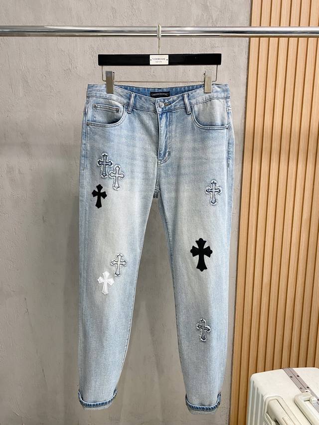 Tu 克罗心# 26春夏原单男士时装休闲丹宁牛仔裤香港洋行渠道货，高端日本代工出品，重磅白金级臻品，专柜同渠道订单，8K+！官宣画册海报穿搭款！可预测性的爆卖单