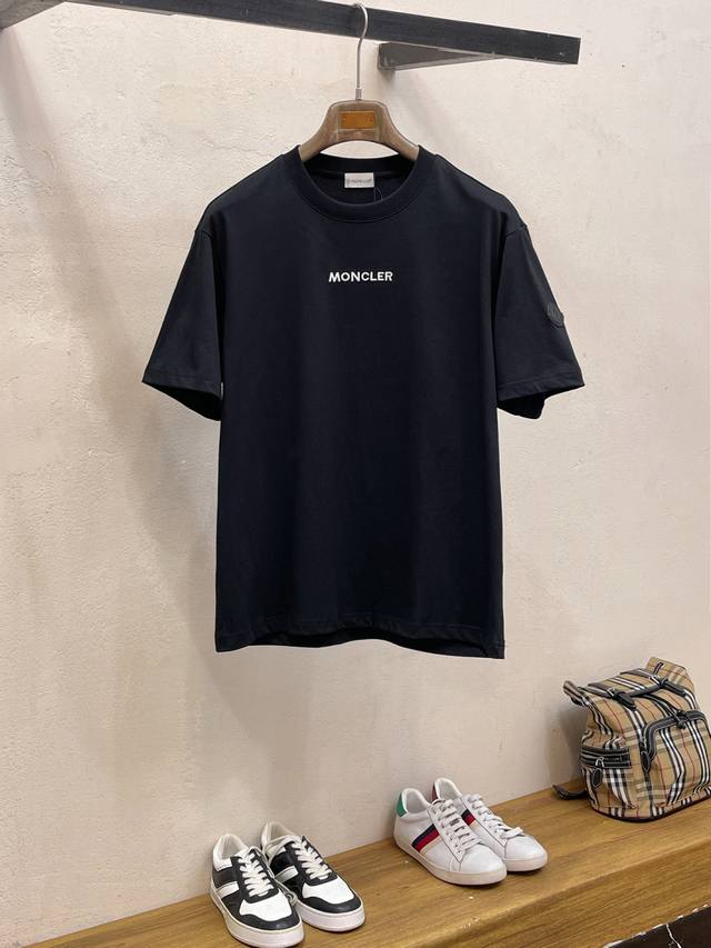 蒙口 2026 春夏新款-微阔版面料：纯棉颜色：黑色 白色 尺码：M-2Xl