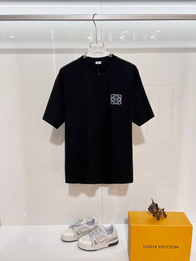 Loewe Crew Neck Short Sleeve T-Shirt, featuring the brand's classic iridescent g