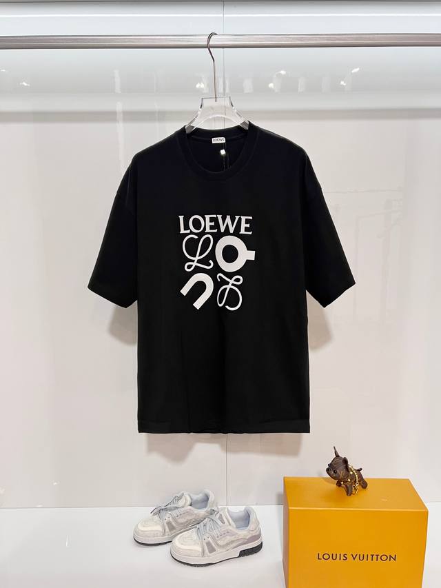 Loewe Crew Neck Short Sleeve T-Shirt, a classic brand collaboration featuring an