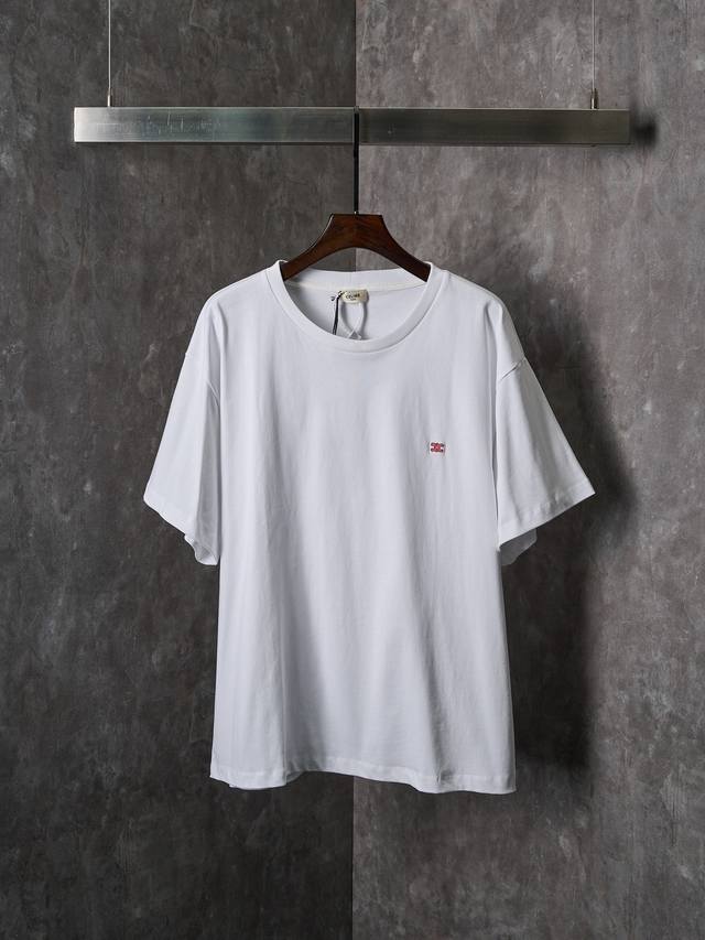 Actual item: Celine Arc de Triomphe embroidered cotton crew neck short-sleeved T Actual item: Celine Arc de Triomphe embroidered cotton crew neck short-sleeved T