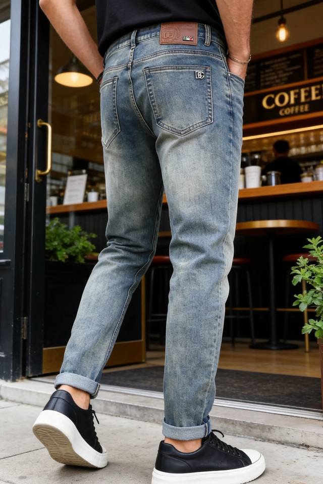 Dolce & Gabbana Spring Summer 2026 New Arrival! Stylish men's versatile jeans, f