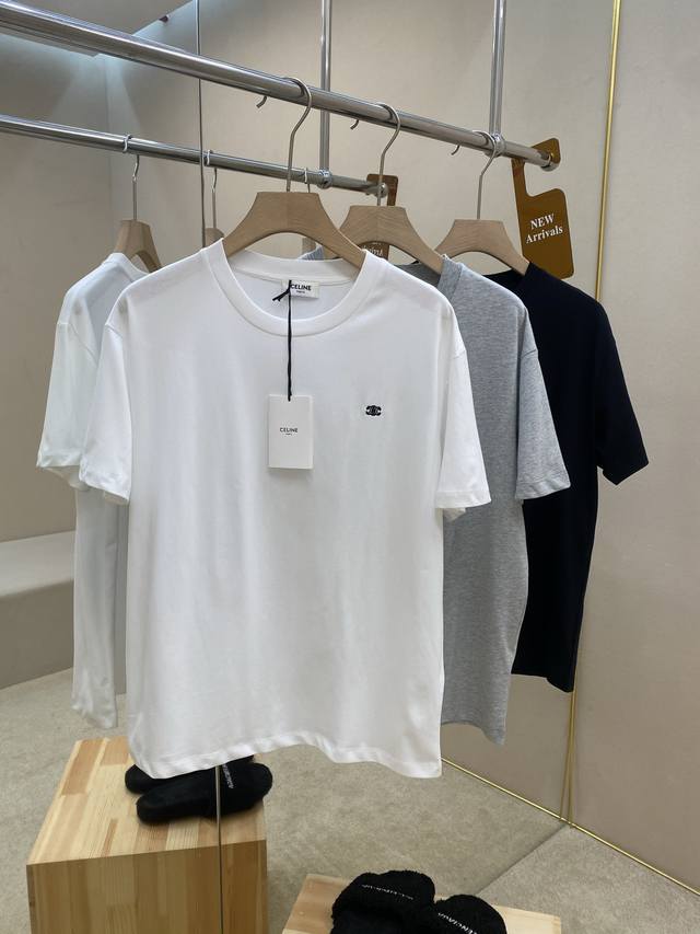 Featured item: Celine embroidered jersey knit loose-fitting t-shirt. This t-shir Featured item: Celine embroidered jersey knit loose-fitting t-shirt. This t-shir