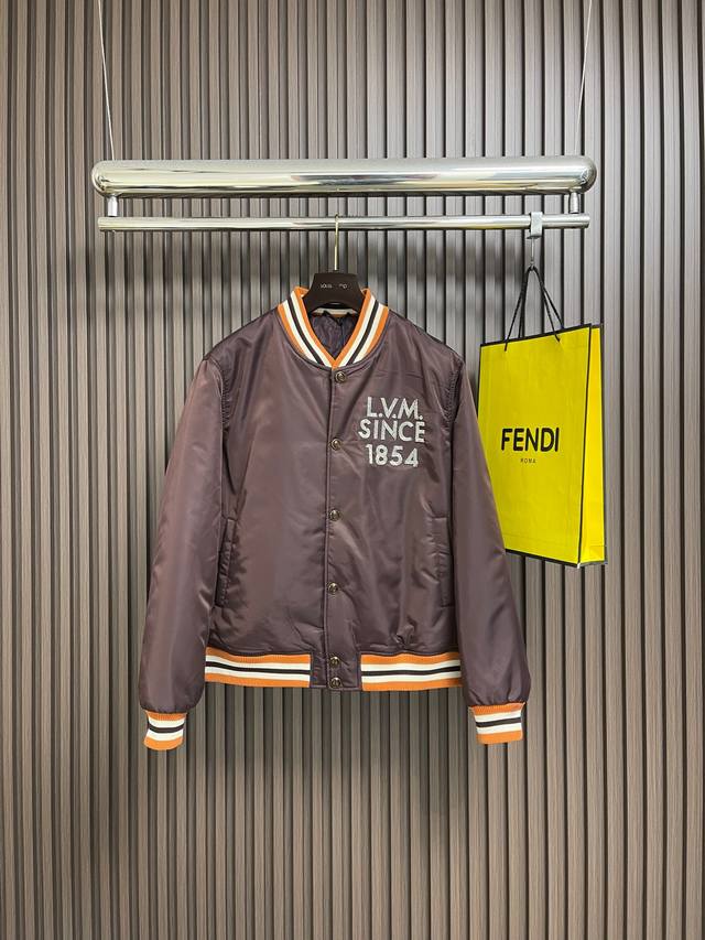 Lv 1854 Embroidered Baseball Jacket. This glamorous baseball jacket draws inspir Lv 1854 Embroidered Baseball Jacket. This glamorous baseball jacket draws inspir
