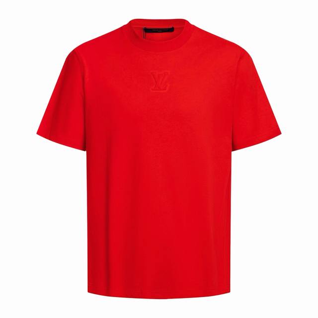 1V 26Ss Embossed Short-Sleeve T-Shirt, Red Original Version 5. Purchased and dev