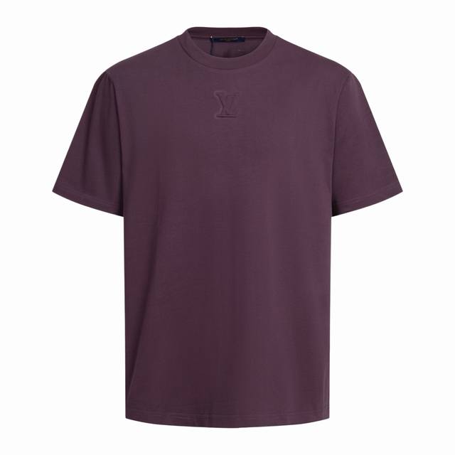 1V 26Ss Embossed Short-Sleeve Shirt, Purple (Original Version 5). Purchased and