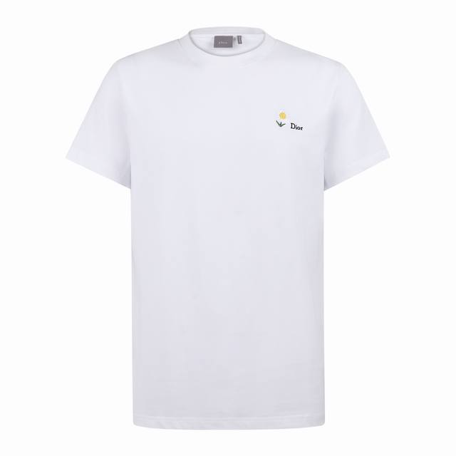 Cd 26Ss Daisy Embroidered Cotton Short-Sleeve T-Shirt, originally purchased for