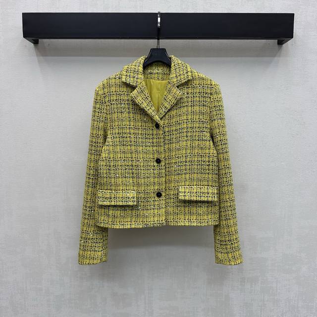 Chane*2026 New Arrival: Lapel Woven Dress Jacket, Custom-Made with Imported YB C
