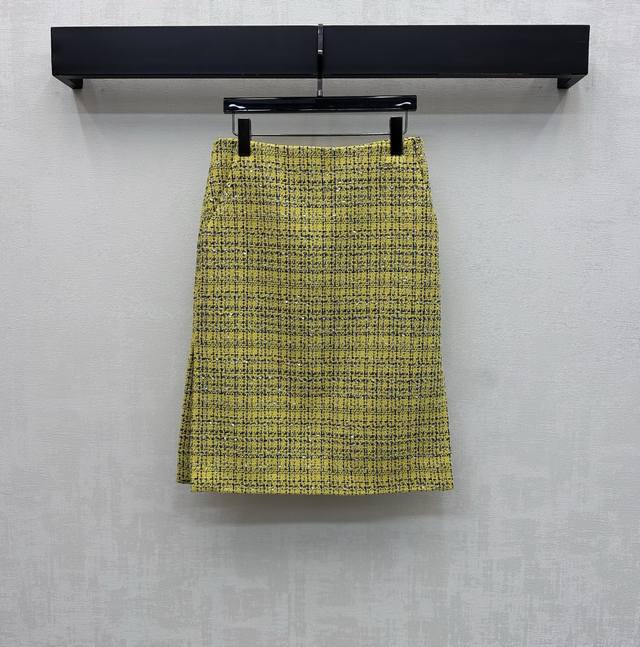 Chane*2026 New Arrival: Woven Dress Skirt, Custom Made with Imported Coarse Wool