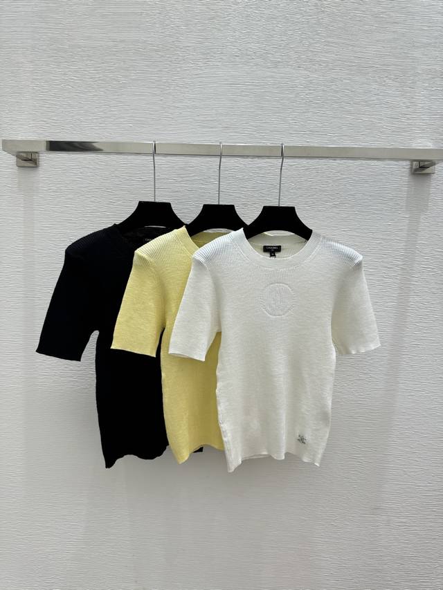 Original quality women's short-sleeved top with packaging, from Ch brand, early