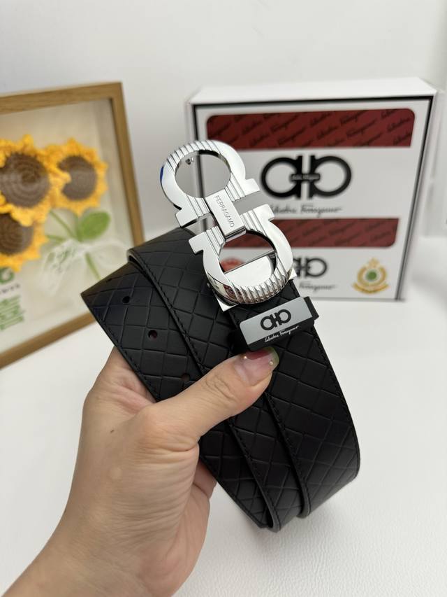 Product Name: Ferragamo Original Belt Material: 100% Top Layer Cowhide Leather B