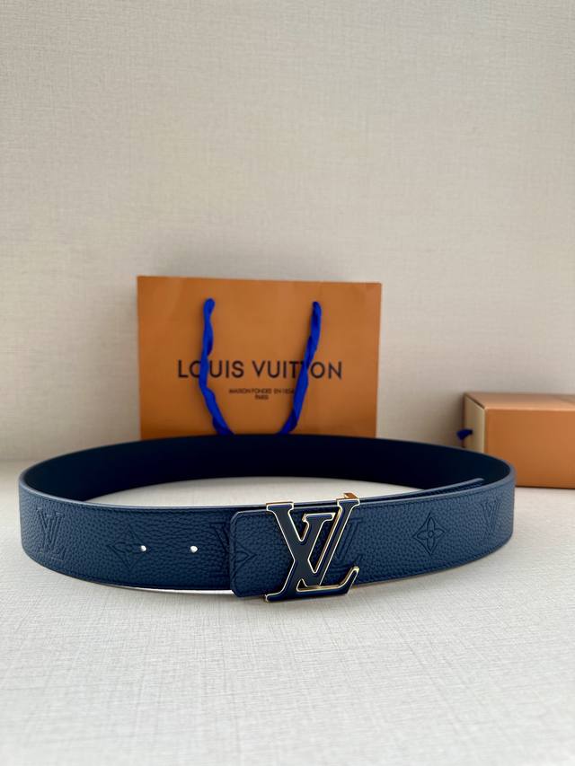 4.0 width: Embossed leather belt, original leather embossed design with stainles