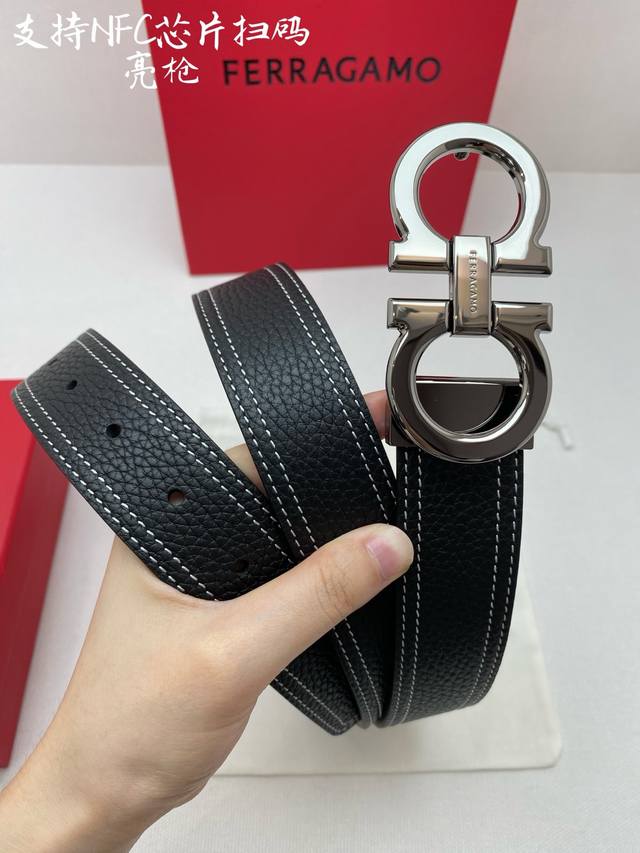 Nfc-F3.5Cm高级定制款男士皮带 ，双面进口牛皮，自行选择搭配 真材实料 很有质感 时尚经典不失风范 可自行裁剪 ！