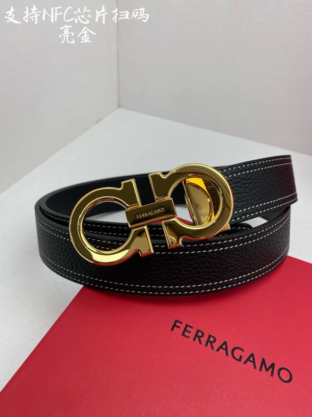 Nfc-F3.5Cm高级定制款男士皮带 ，双面进口牛皮，自行选择搭配 真材实料 很有质感 时尚经典不失风范 可自行裁剪 ！