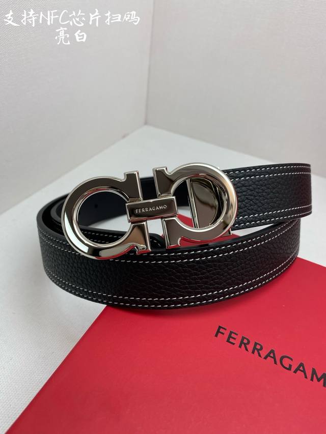 Nfc-F3.5Cm高级定制款男士皮带 ，双面进口牛皮，自行选择搭配 真材实料 很有质感 时尚经典不失风范 可自行裁剪 ！