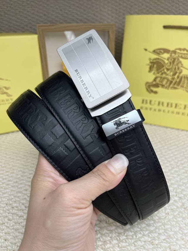 Product Name: Burberry Automatic Belt Material: 100% Genuine cowhide belt, 24K p
