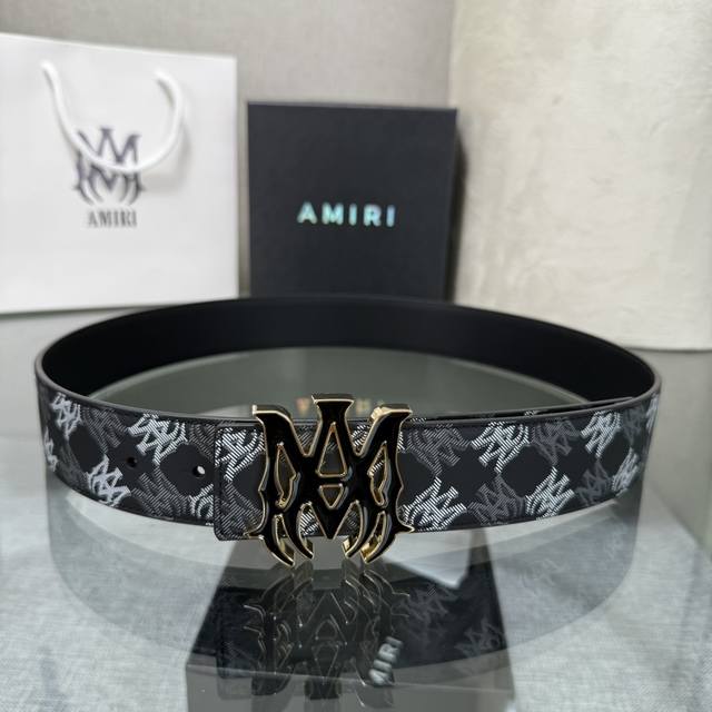 Aimiri's latest trendy double-sided cowhide leather belt, complete with original
