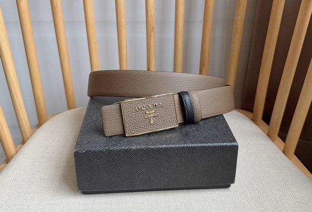 Prada, the latest model from Prada boutiques, this buckle belt is from a multi-f