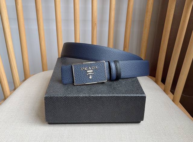 Prada, the latest model from the Prada boutique. This buckle belt is from a mult