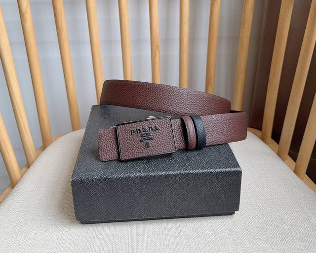 Prada, the latest model from Prada boutiques, this buckle belt is from a multi-f
