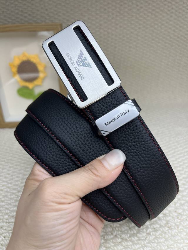 Product Name: Armani Automatic Belt Material: 100% Genuine Top-Grain Cowhide Bel