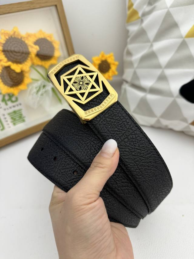 Product Name: Chrome Hearts Belt Original Material: 100% Top Layer Cowhide Leath