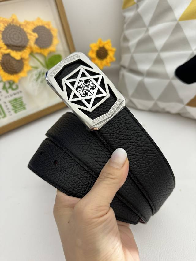 Product Name: Chrome Hearts Belt Original Material: 100% Top Layer Cowhide Belt,