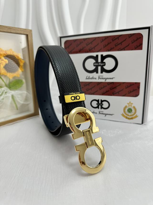 Product Name: Ferragamo Original Belt Material: 100% top-grain cowhide leather b