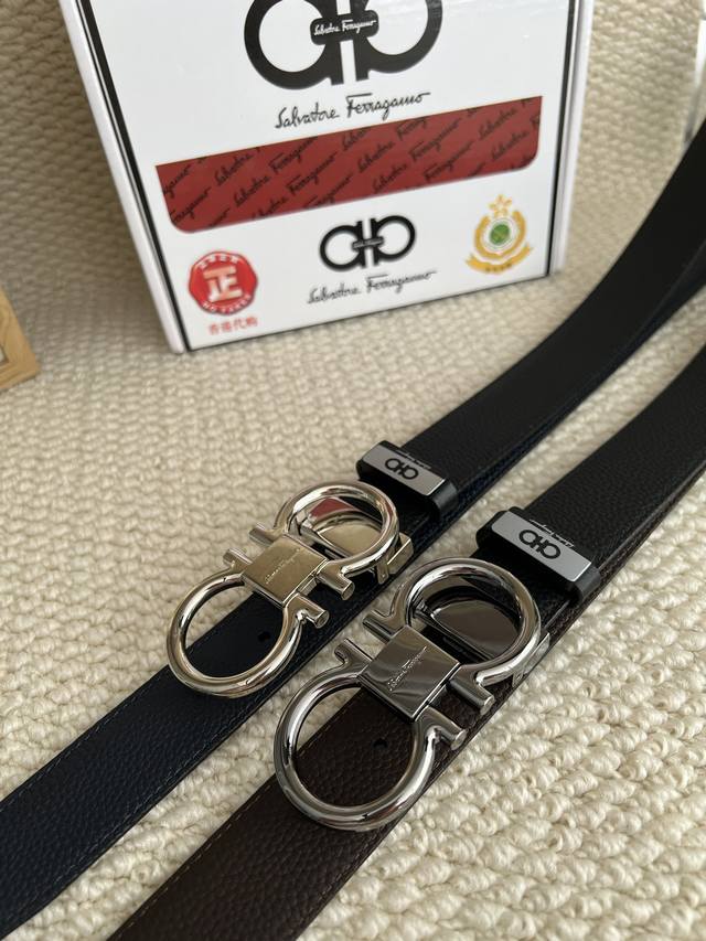 Product Name: Ferragamo Original Belt Material: 100% Top Layer Cowhide Leather B