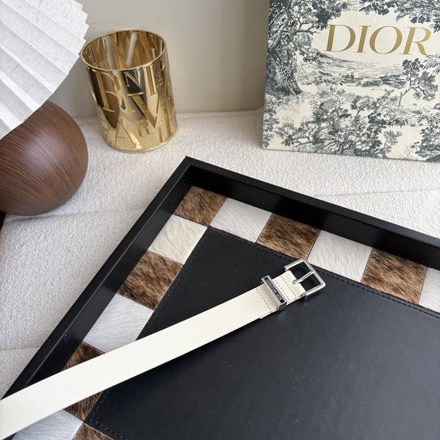 belt is meticulously crafted from smooth calfskin and other materials, adorned w