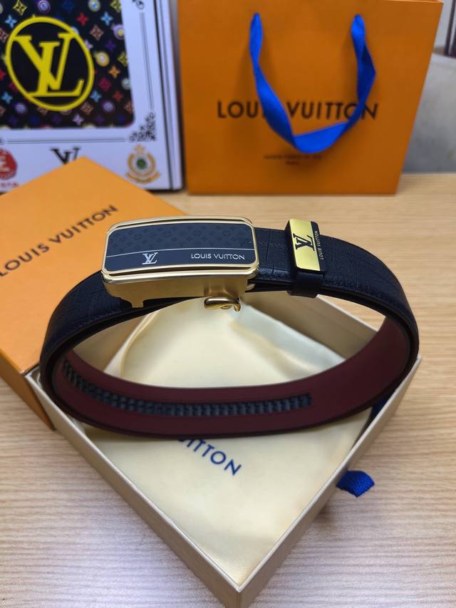 Product Name: Louis Vuitton Belt, Original Automatic Belt Model: Automatic buckl